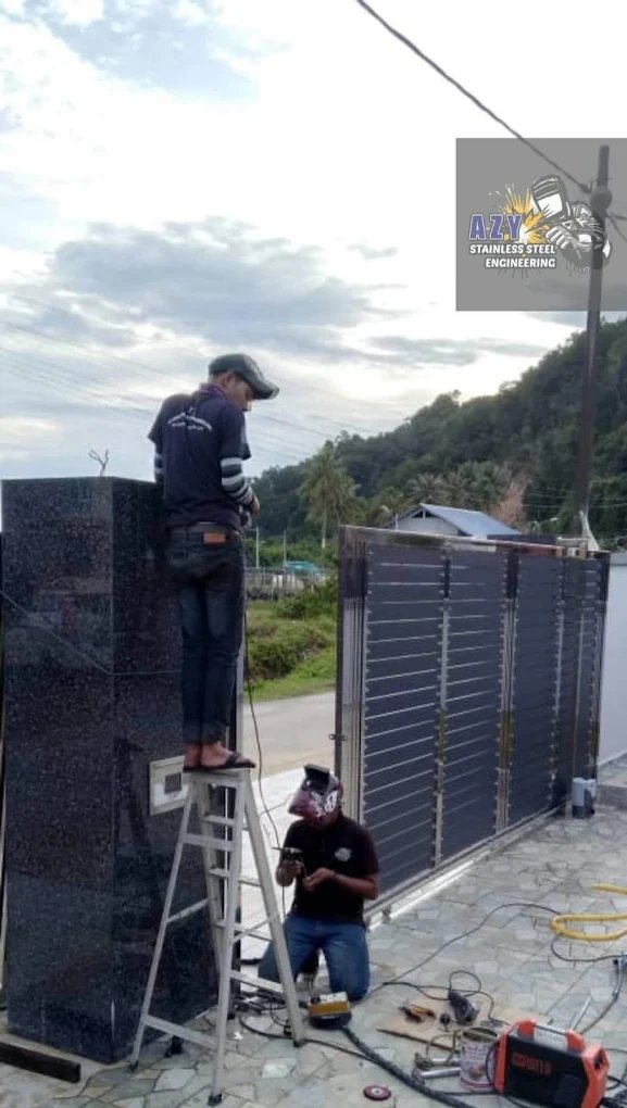 Welder at work